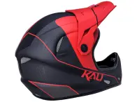 Kali Protectives "Alpine Carbon Pulse" Fullface Helm - Matt Black/Red