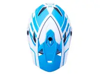 Kali Protectives "Zoka Youth" Fullface Helm - White/Blue/Navy