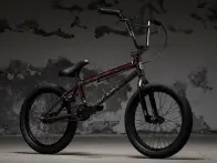 Kink Bikes "Kicker 18" 2018 BMX Rad - Gloss Blood Orange Splash - 18 Zoll