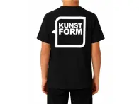 kunstform "Back Logo v2 Kids" T-Shirt - Black (Kids)