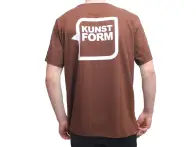 kunstform "Back Logo v2" T-Shirt - Brown