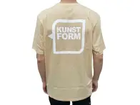 kunstform "Back Logo v2" T-Shirt - Creme