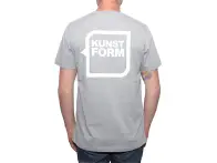 kunstform "Back Logo v2" T-Shirt - Grey Melange