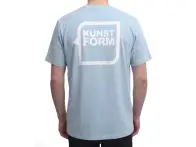 kunstform "Back Logo v2" T-Shirt - Limited Light Blue