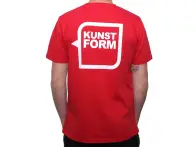 kunstform "Back Logo v2" T-Shirt - Red