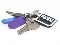 kunstform "Speech Bubble"  Keyring - Black/White