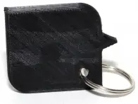 kunstform "Speech Bubble"  Keyring - Black/White