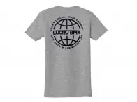 LucruBMX "Global" T-Shirt - Heather Grey