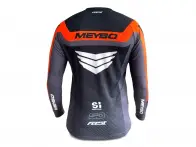 Meybo "Race V6 Slim Fit Jersey Kids" Longsleeve - Black / Orange (Kids)