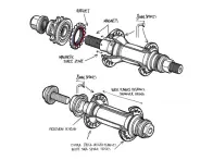 Flybikes "Magneto CrMo Male" Hub Set