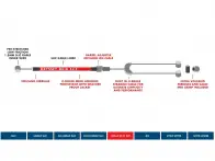 Odyssey BMX "Adjustable Linear Quik Slic" Brake Cable Set