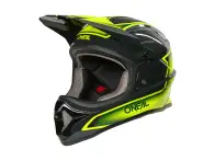 O'Neal "Sonus Slick" Fullface Helmet - Gray/Neon Yellow