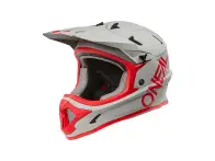 O'Neal "Sonus Solid" Fullface Helm - Gray/Red
