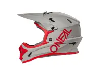 O'Neal "Sonus Solid" Fullface Helm - Gray/Red