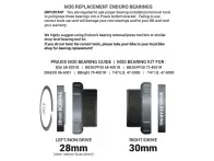 Praxis Works "M30" MTB Bottom Bracket Replacement Bearing Kit