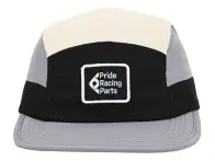 Pride Racing "5 Panel Cap Icon Patch" Kappe - Grey/Sand