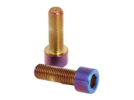 Pride Racing "Fusion Titanium Hub Bolts" BMX Race Naben Ersatzteile - Titan, 10x30mm, Oil Slick