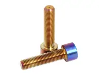 Pride Racing "Fusion Titanium Hub Bolts" BMX Race Naben Ersatzteile - Titanium, 3/8", 40mm