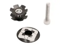 Pride Racing "Icon Top Cap + Star Nut" BMX Race Topbolt - Black
