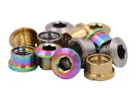 Pride Racing "Vortex Titanium Bolt Short Kit" BMX Race Chainring Bolts - Spacer 6.5mm