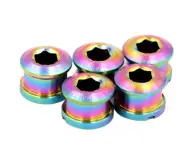 Pride Racing "Vortex Titanium Bolt Short Kit" BMX Race Chainring Bolts - Spacer 6.5mm
