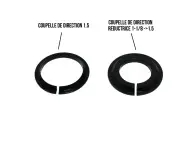 Pride Racing "Ti45 Titanium Headset (IS) Tapered" BMX Race Headset - Black