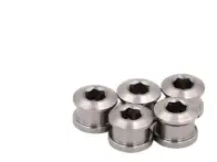 Pride Racing "Vortex Titanium Bolt Short Kit" BMX Race Cranks Spare Parts - Titanium, 6.5 mm Spacer