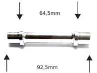 Profile Racing "Mini 10mm (3/8") Female Conversion Kit CrMo Bolts" Vorderradnabe Achse