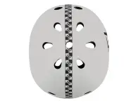 ProTec X Fit Bike Co. "Full Cut Certified" BMX Helmet - Checkered Matte Light Grey
