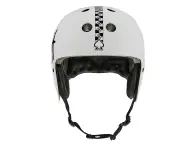 ProTec X Fit Bike Co. "Full Cut Certified" BMX Helmet - Checkered Matte Light Grey