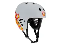 ProTec X S&M Bikes "Full Cut Certified" BMX Helmet - Shield Matte Light Grey
