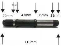 Rant BMX "Party On Cassette" Axle