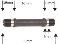 Rant BMX "Party On Front" Axle