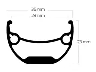 Ryde "Andra 29 Disc" MTB Rim - 29" Inch