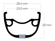 Ryde "Rival 23" MTB Rim - 29" Inch