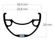 Ryde "Rival 26" MTB Rim - 29" Inch