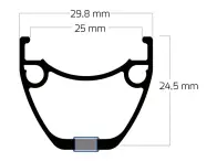 Ryde "ZAC 25" MTB Rim - 27.5" Inch