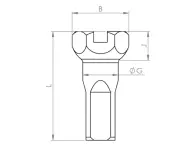 Sapim "Hexa Polyax Alu" Spoke Nipple