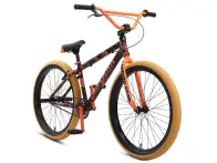 SE Bikes "Blocks Flyer 26" 2021 BMX Cruiser Bike - 26 Inch - Orange