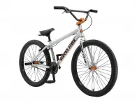 SE Bikes "Blocks Flyer 26" BMX Cruiser Bike - 26 Inch | Iced Out Silver
