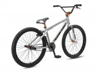 SE Bikes "Blocks Flyer 26" BMX Cruiser Bike - 26 Inch - Iced Out Silver