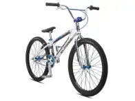 SE Bikes "Floval Flyer 24" 2016 BMX Race Cruiser Bike - 24 Inch - High Polish Silver