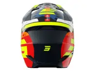 Shot Race Gear "Furious Kid Flash" Fullface Helm - Blue/Neon Yellow Glossy