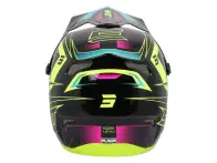 Shot Race Gear "Rogue Level" Fullface Helm - Neon Yellow/Pink Pearly