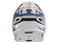 Shot Race Gear "Speed Wave" Fullface Helm - Black/White Pearly
