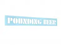 S&M Bikes "Pounding Beer" Sticker