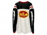 S&M Bikes "Retro Oval" Jersey Longsleeve - White/Black/Red