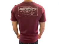 Stay Strong "Authentic Box" T-Shirt - Maroon