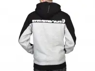 Stay Strong "Cut Off" Hooded Pullover - Black/Grey