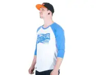 Stay Strong "Ribbon Raglan" 3/4 Longsleeve - white/blue
